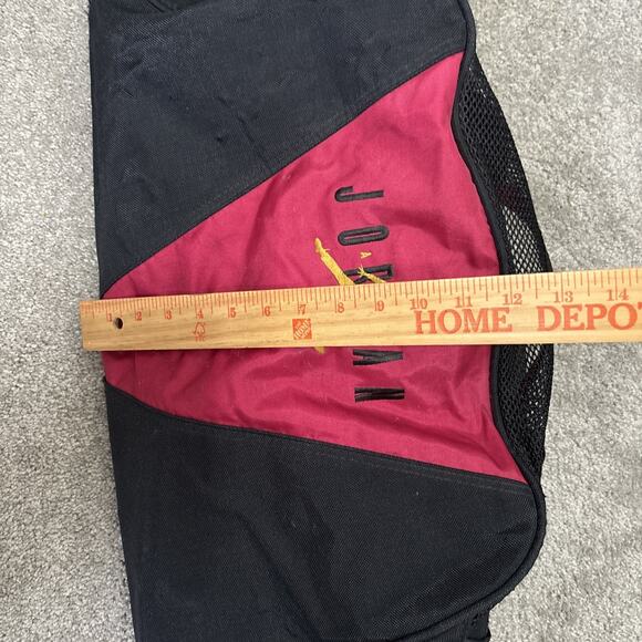 Vintage Nike Air Jordan Flight Duffel Gym Bag 1990s Mesh Red - Picture 12 of 12